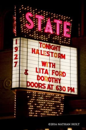 Halestorm performs at the State Theatre in Kalamazoo, MI on October 25, 2016