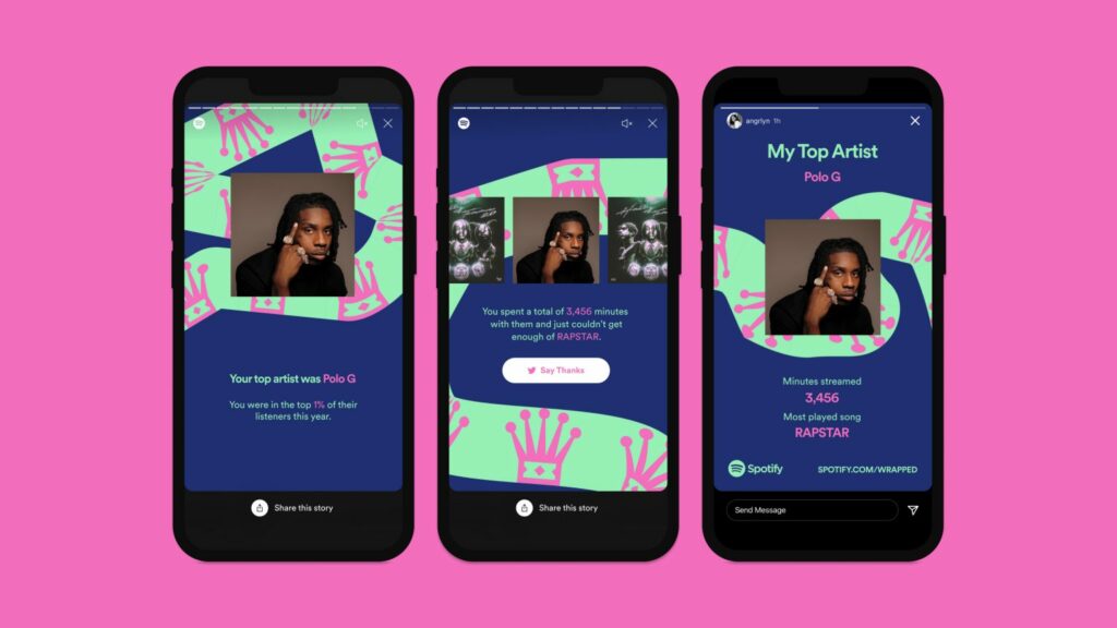 Spotify leverages data to create a personalized experience for their listeners