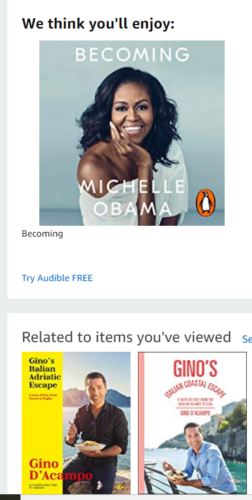 Amazon's recommended for you