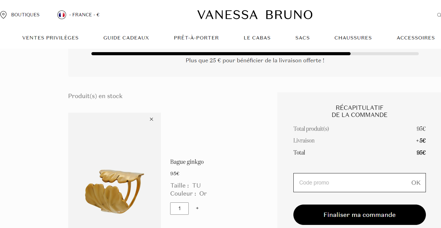 Product bar - Vanessa Bruno